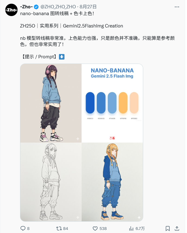 Nano Banana AI preparación flujo artístico - foto referencia color y dibujo línea objetivo listos para transferencia paleta y transformación coloración