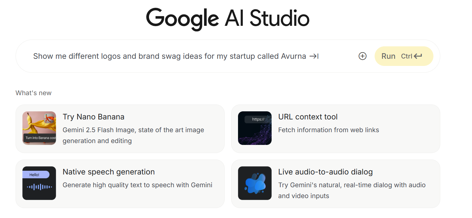 Nano Banana AI Google Studio dashboard - official interface showcasing costume changes, photo blending, and multi-turn editing capabilities